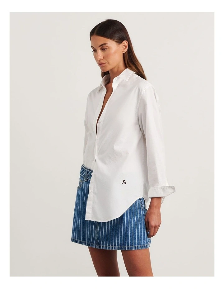 Oxford Shirt in White image 3