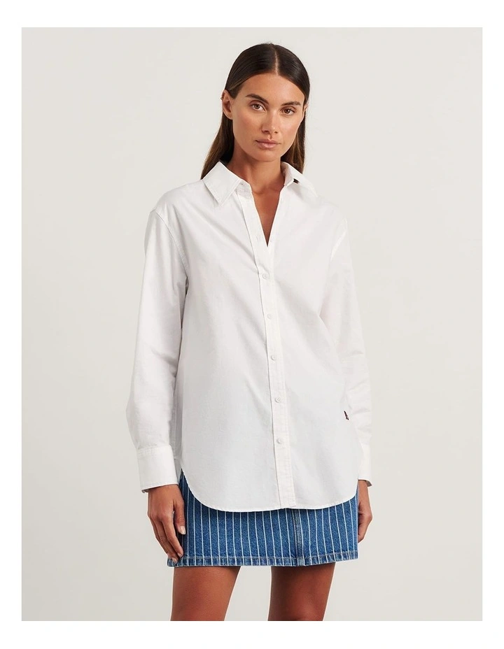 Oxford Shirt in White image 4