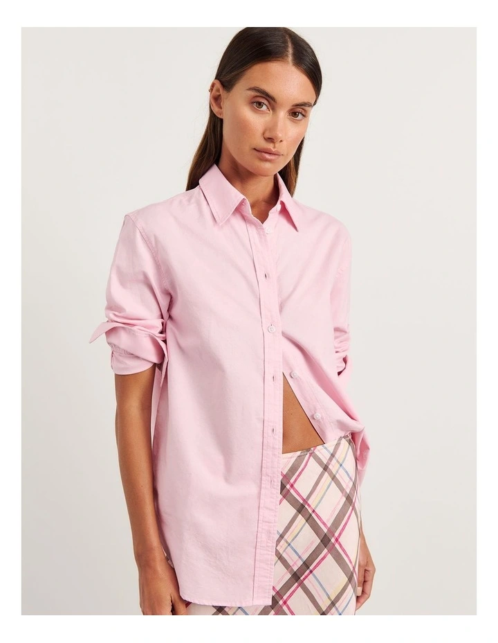 Oxford Shirt in Pink image 7