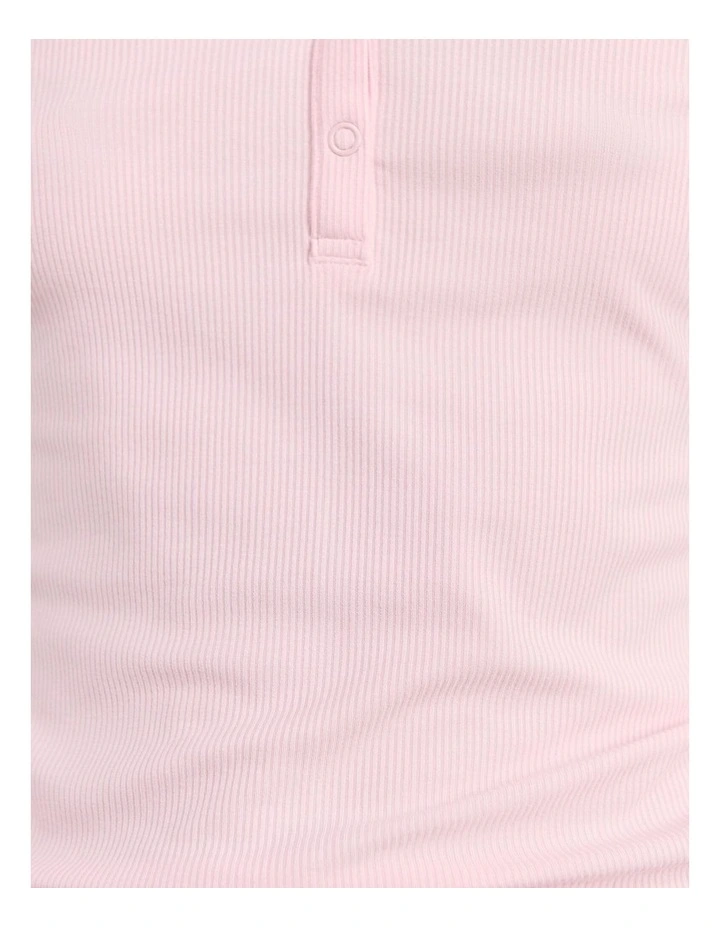 Celina Henley Top in Pink image 7