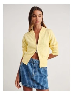 Arden Zip Knit Cardigan