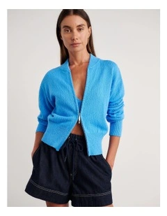 Arden Zip Knit Cardigan