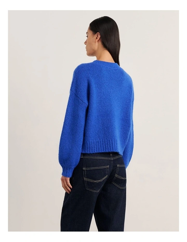 Lily Crew Sweater in Cobalt image 2