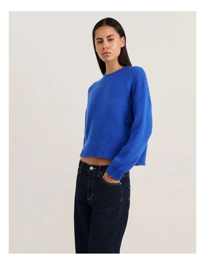 Lily Crew Sweater in Cobalt image 3