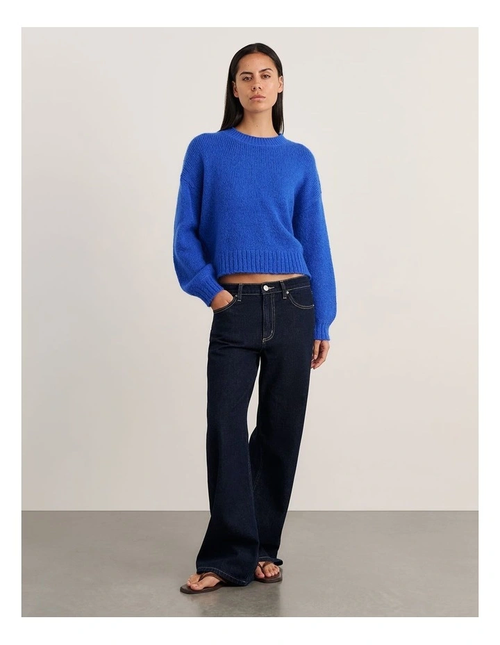 Lily Crew Sweater in Cobalt image 5