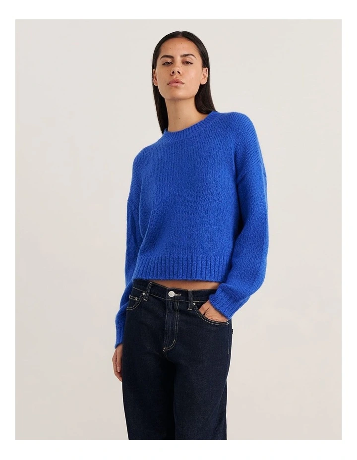 Lily Crew Sweater in Cobalt image 6