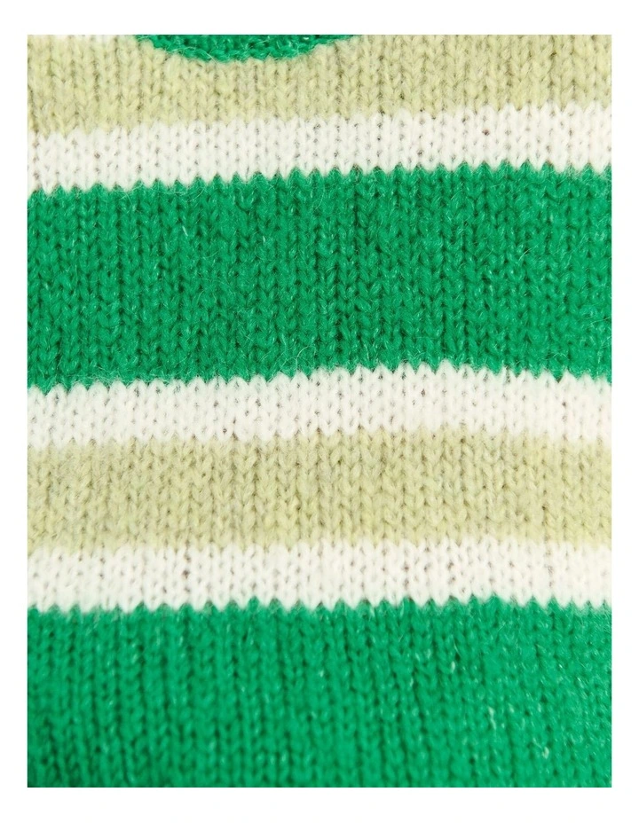 Lily Vest in Green and White image 6