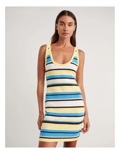 Arden Knit Mini Dress in Multi
