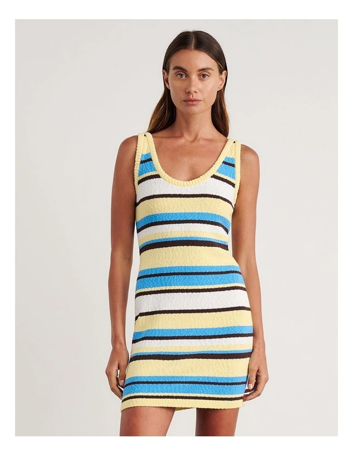 Arden Knit Mini Dress in Multi image 4