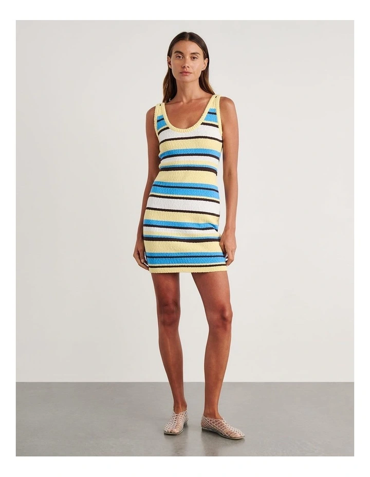Arden Knit Mini Dress in Multi image 6