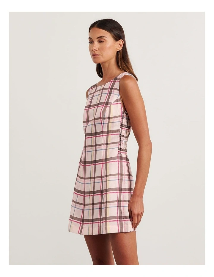 Painterly Mini Dress in Multi image 3