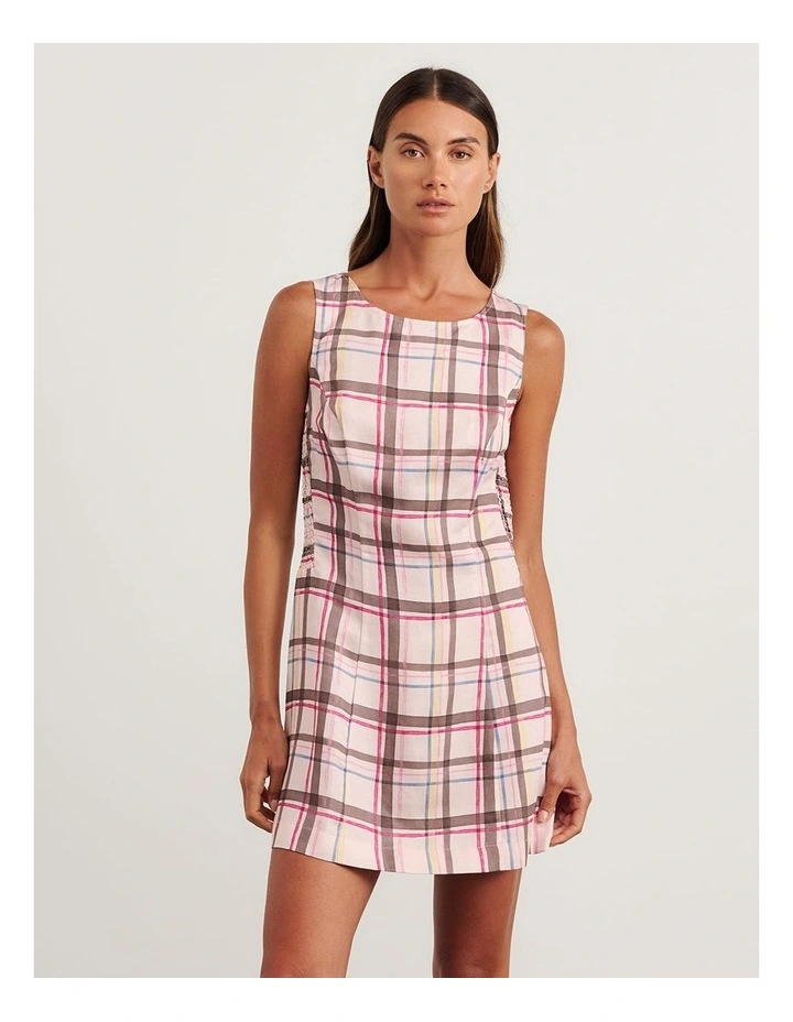 Painterly Mini Dress in Multi image 4