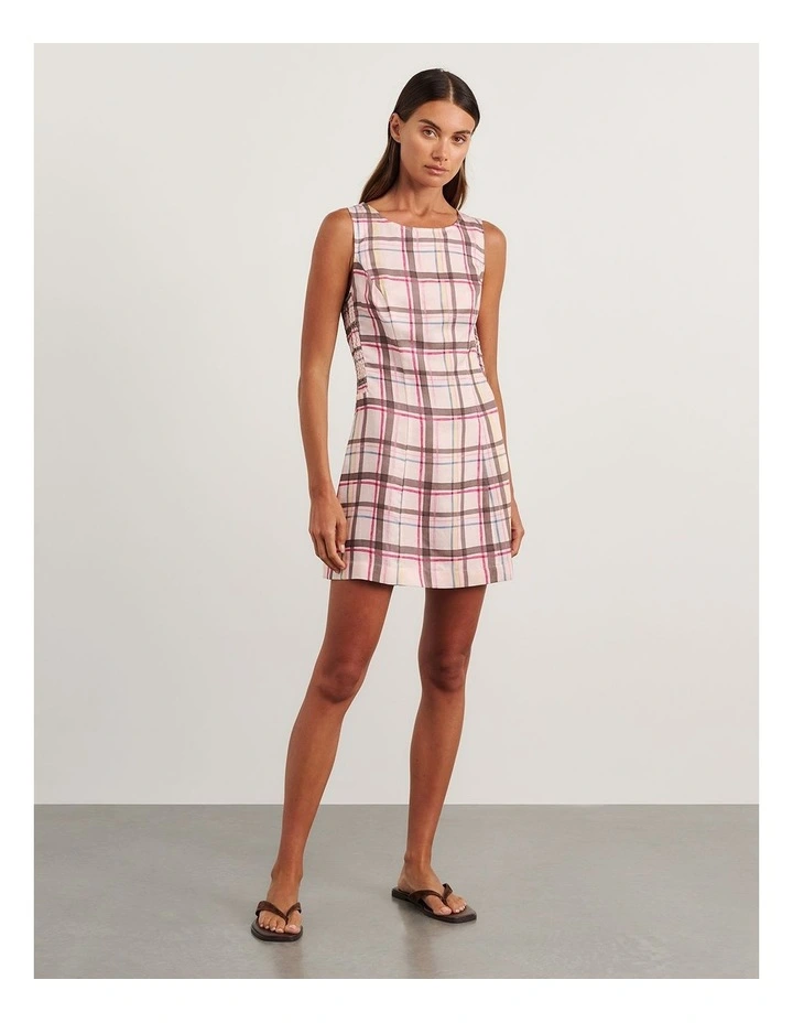 Painterly Mini Dress in Multi image 6