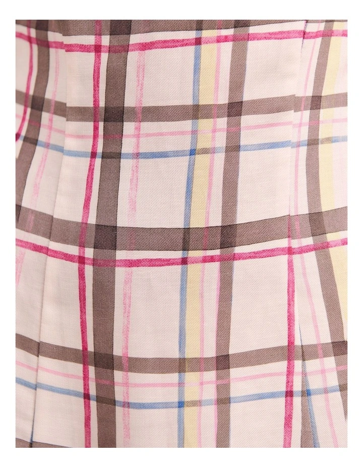 Painterly Mini Dress in Multi image 7