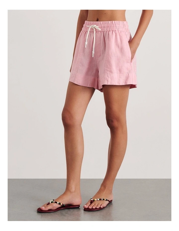 Gigi Linen Pull On Short image 3