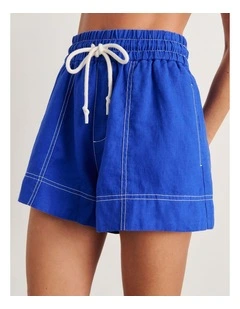 Gigi Linen Pull On Short