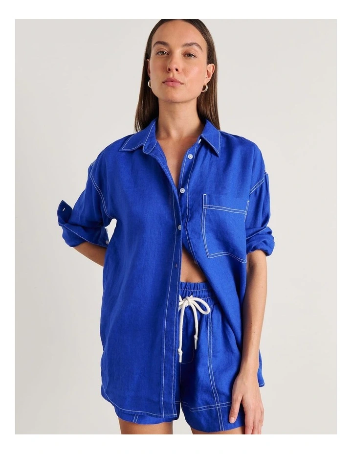 Gigi Linen Relaxed Shirt image 1