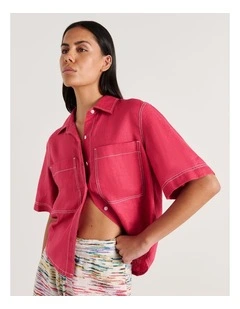 Gigi Linen Short Sleeve Shirt