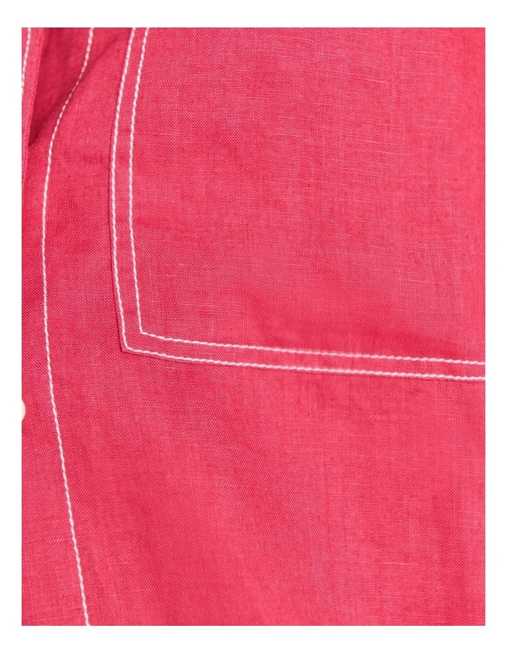 Gigi Linen Short Sleeve Shirt image 6