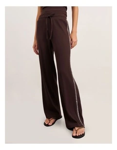 Celina Pant in Brown