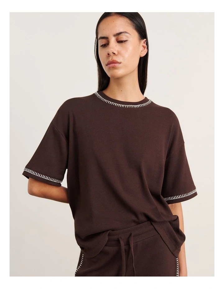 Celina Tee in Brown image 1
