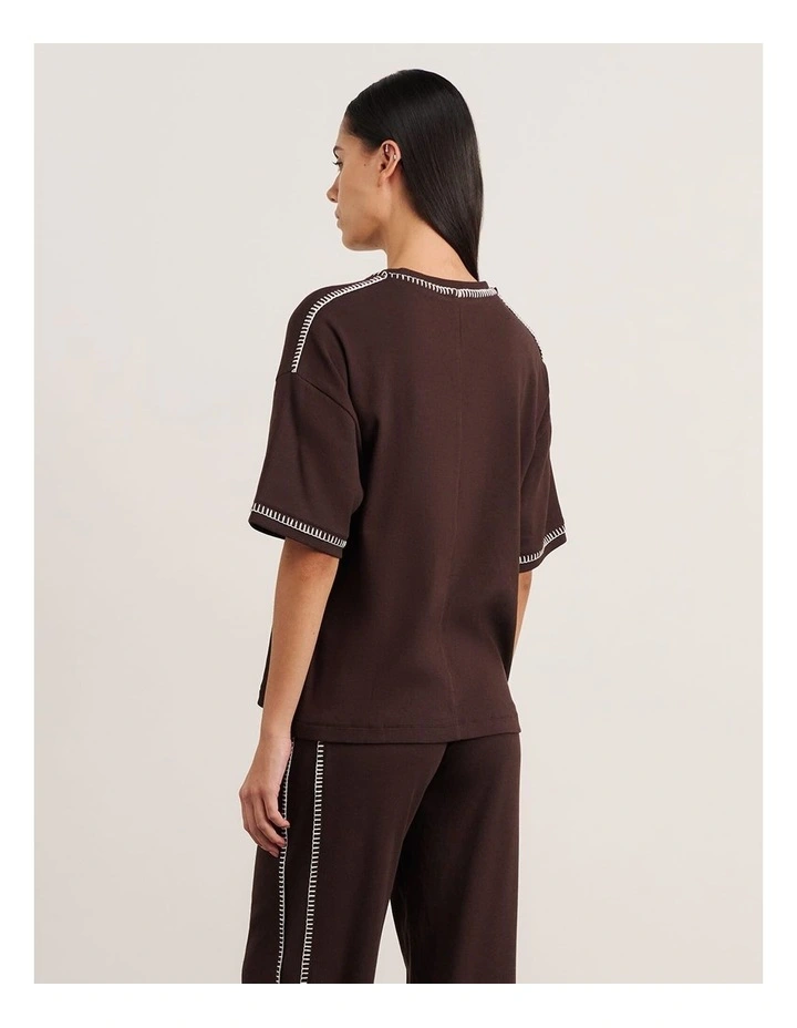 Celina Tee in Brown image 2