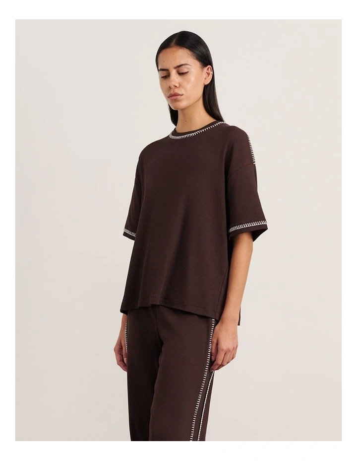 Celina Tee in Brown image 3