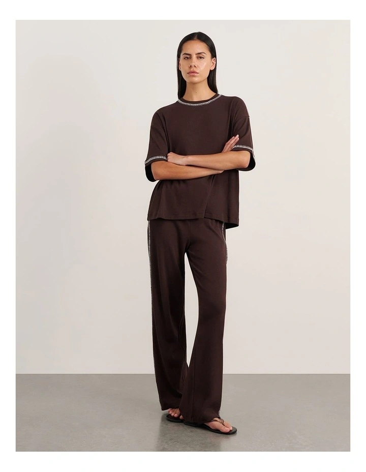 Celina Tee in Brown image 4