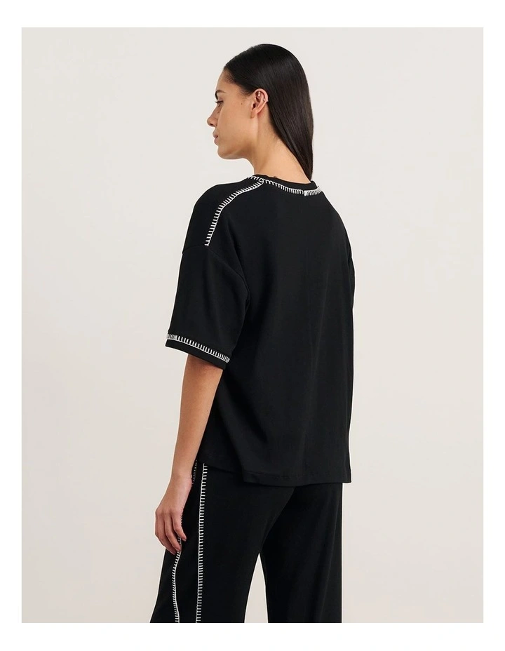 Celina Tee in Black image 2