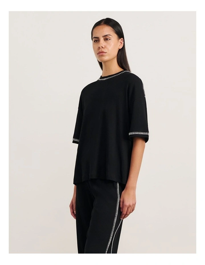 Celina Tee in Black image 3