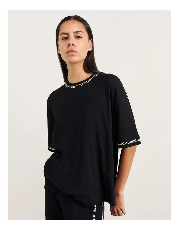 Celina Tee in Black image 4