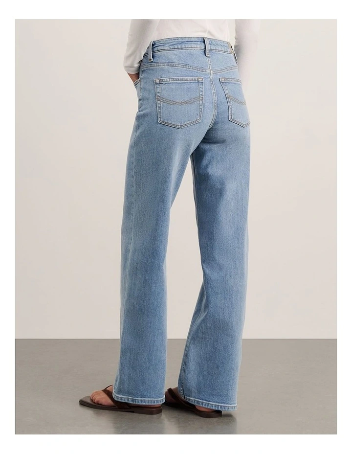 Billie Wide Leg Jean in Blue image 2