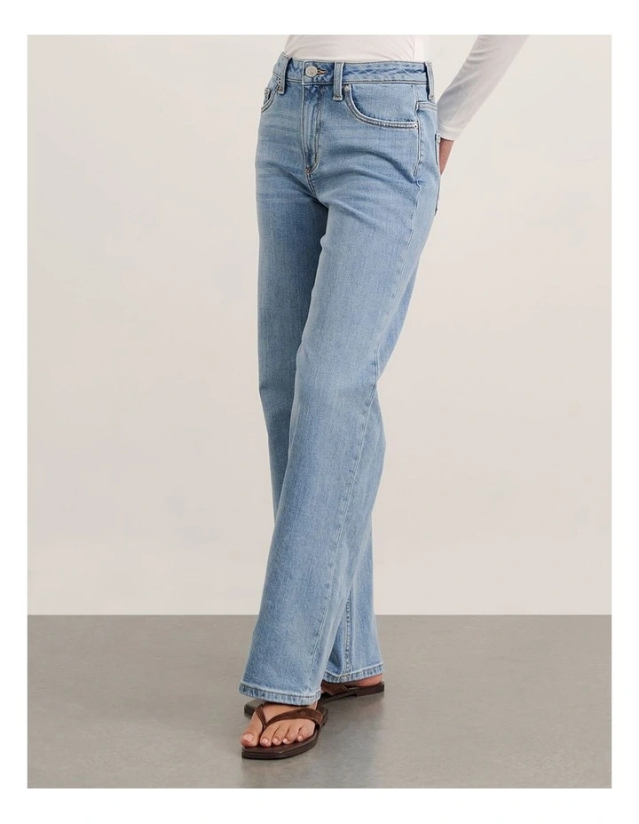 Billie Wide Leg Jean in Blue image 3