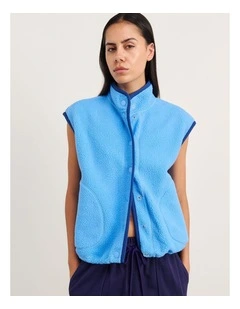 Polar Fleece Vest in Blue
