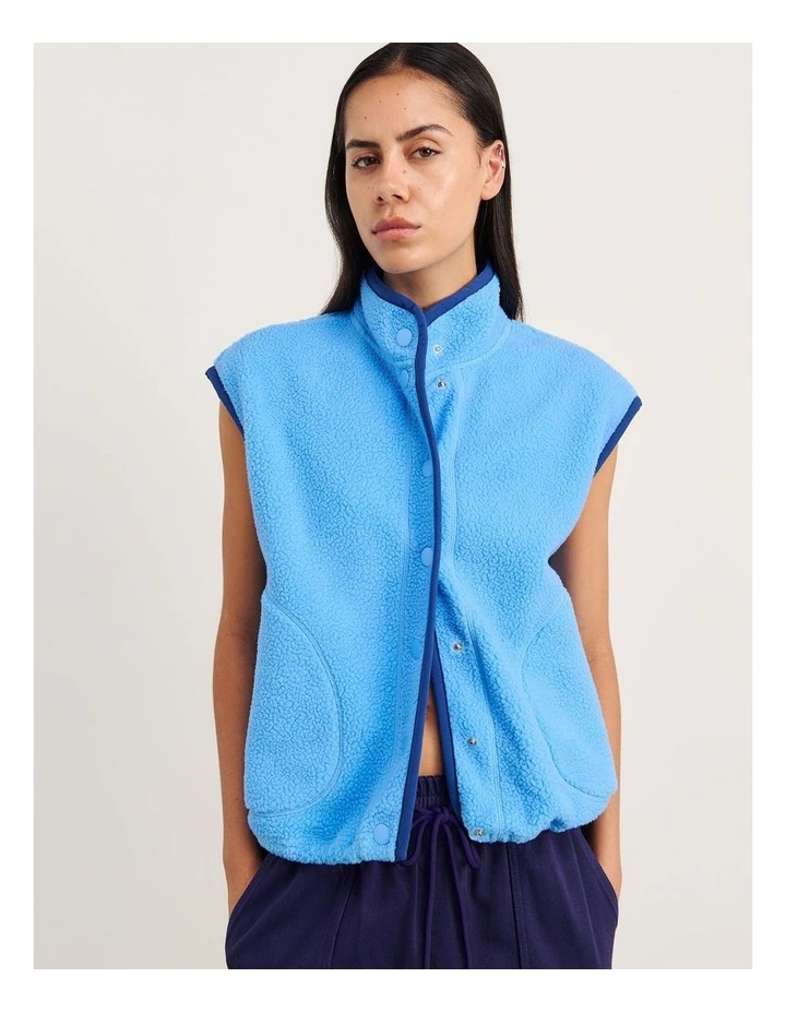 Polar Fleece Vest in Blue image 1