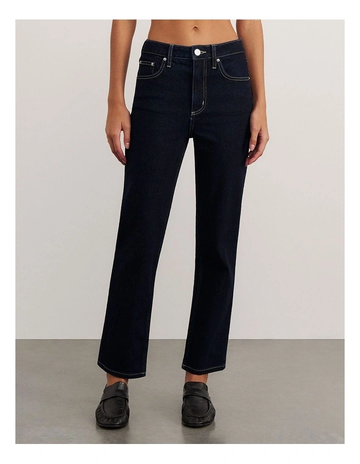 Bambi Crop Jean in Blue image 1