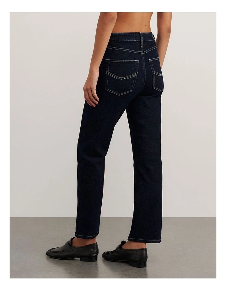 Bambi Crop Jean in Blue image 2