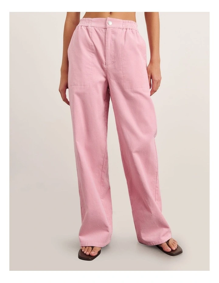 Demi Cord Pant in Pink Frost image 1