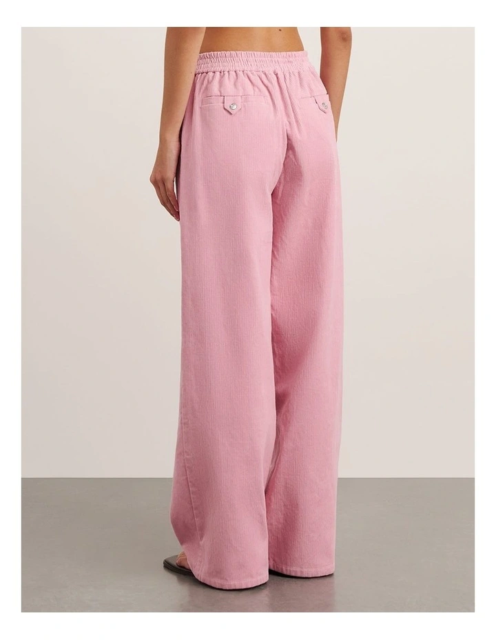 Demi Cord Pant in Pink Frost image 2