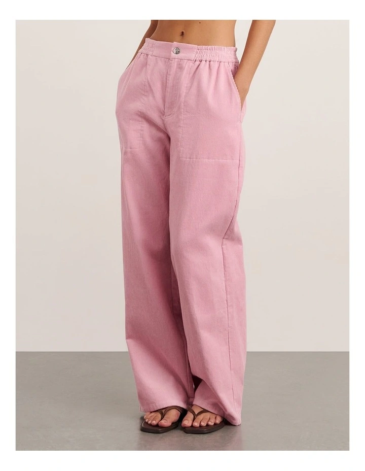 Demi Cord Pant in Pink Frost image 3