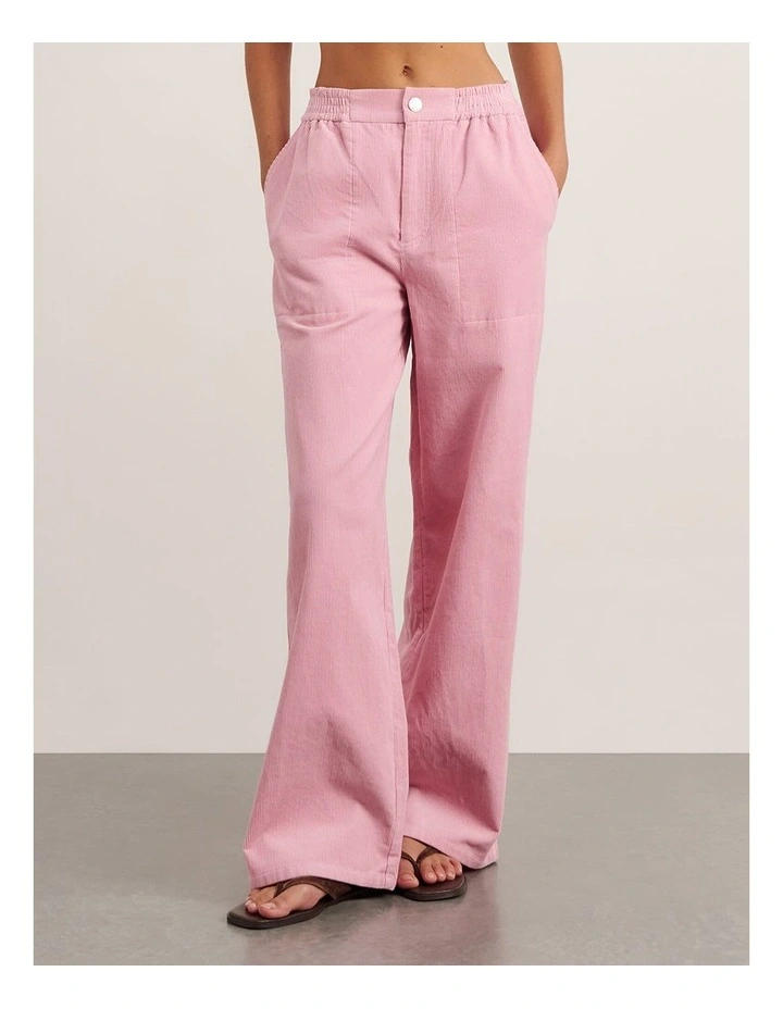 Demi Cord Pant in Pink Frost image 5
