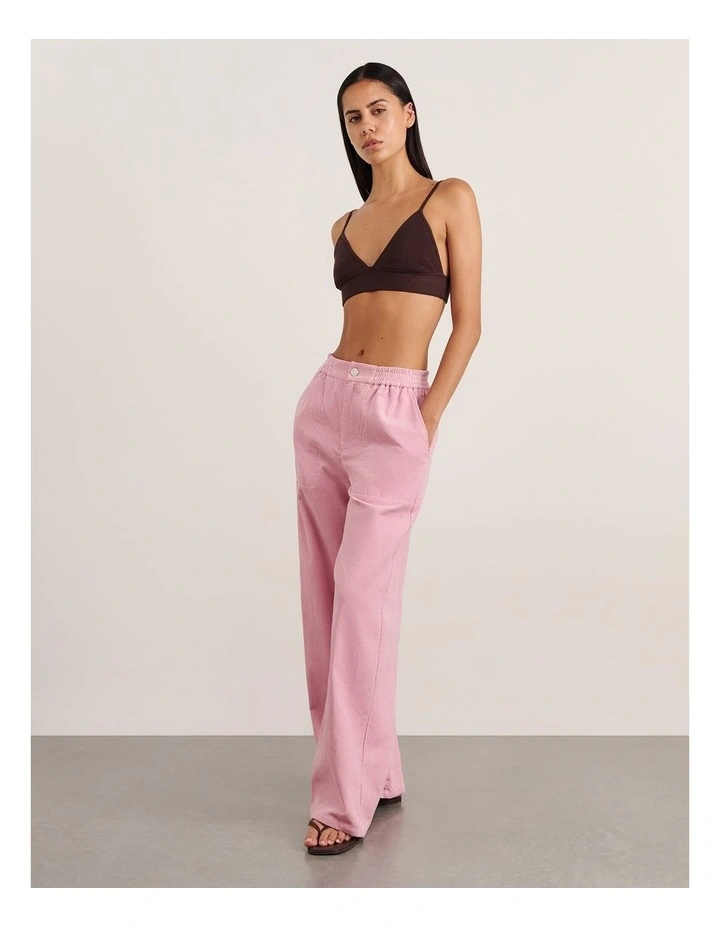 Demi Cord Pant in Pink Frost image 6