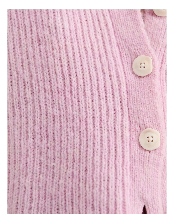 Lily Button Vest in Pink Frost image 7