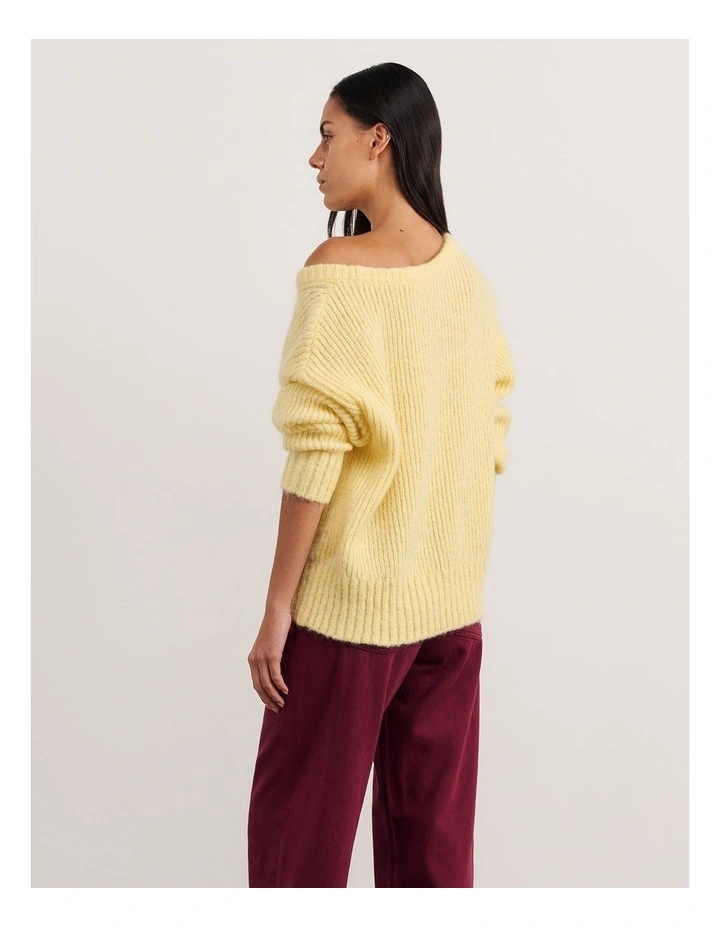 Lily Scoop Knit in Yellow image 2