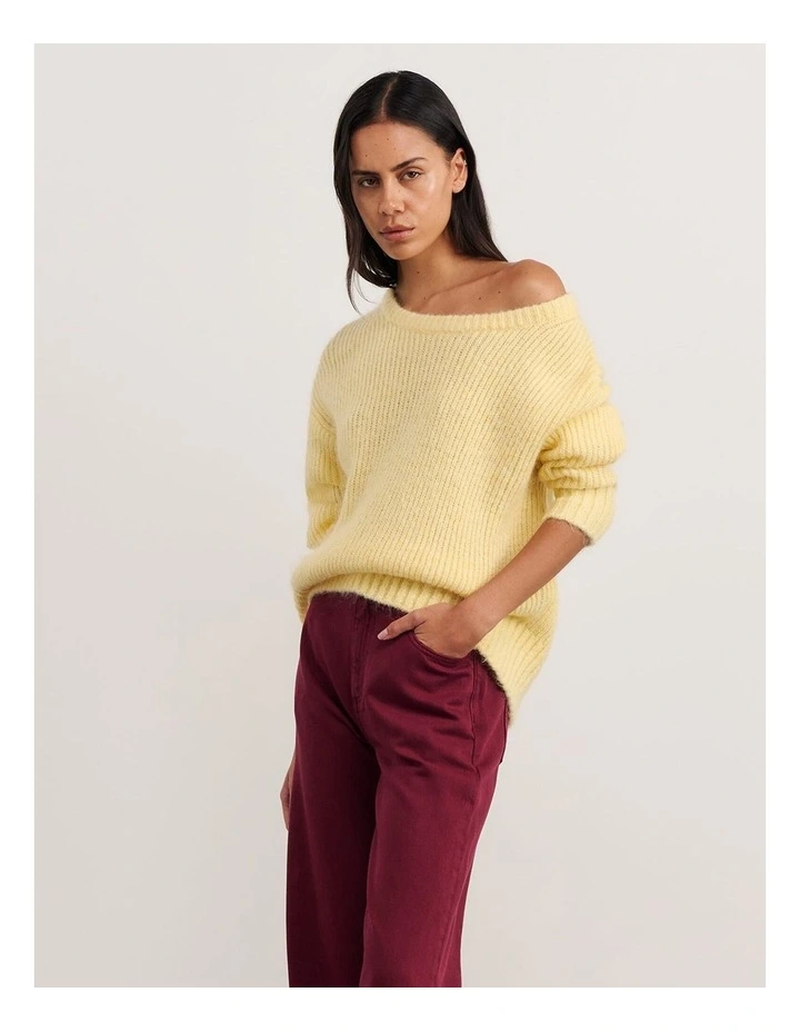 Lily Scoop Knit in Yellow image 4