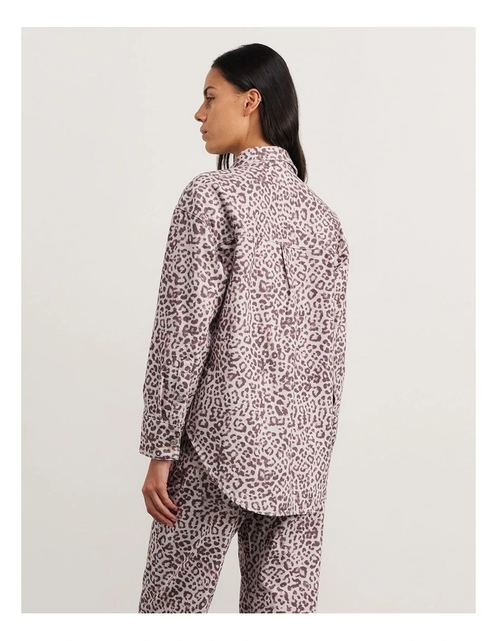 Leopard Denim Shirt image 2
