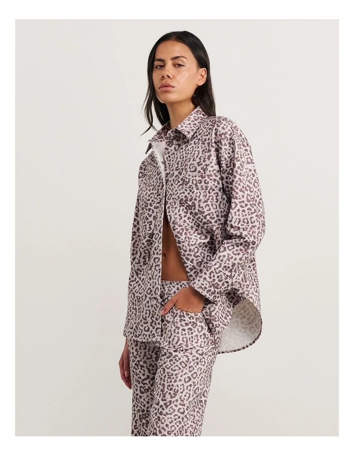 Leopard Denim Shirt image 3