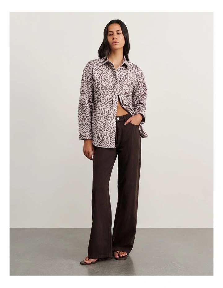 Leopard Denim Shirt image 4