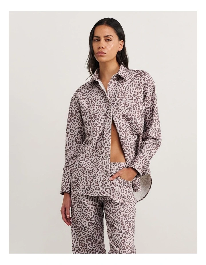 Leopard Denim Shirt image 6
