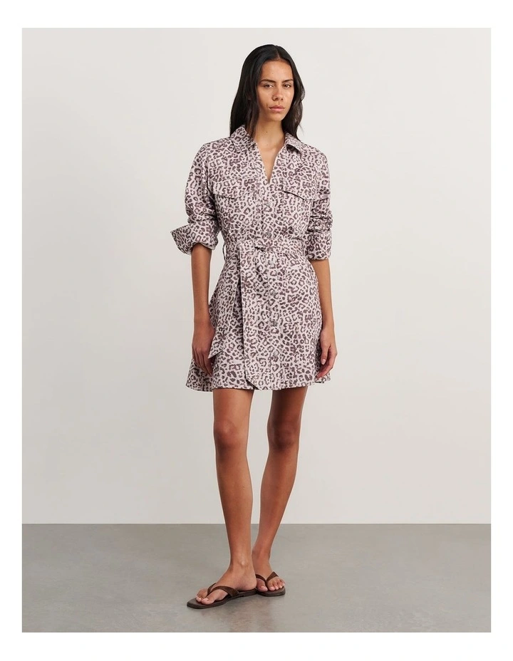 Leopard Denim Dress image 4